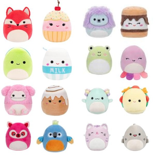 [JZSQMM0003] Peluches Squishmallows  Mini Set/4 Surt/4 3a+ Se venden por separado 