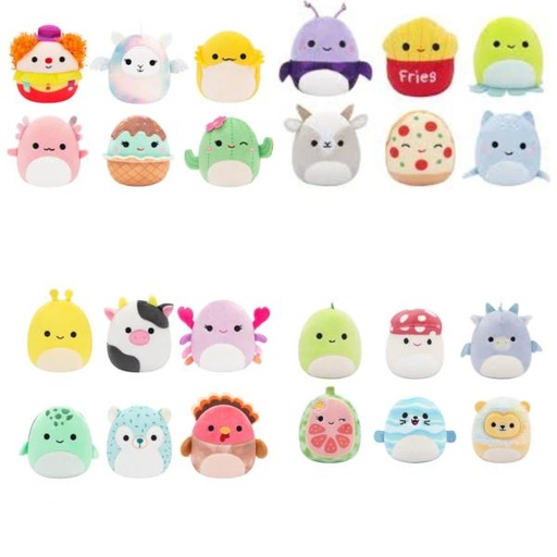 [JZSQMM0008] Peluches Squishmallows  Mini Set/6 Surt/4 3a+ Se venden por separado