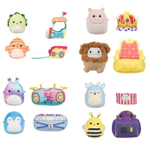 [JZSQMM0013] Peluches Squishmallows  Mini Set/2 con Accesorios Surt/4 3a+ 0014-15-16-17) Se venden por separado