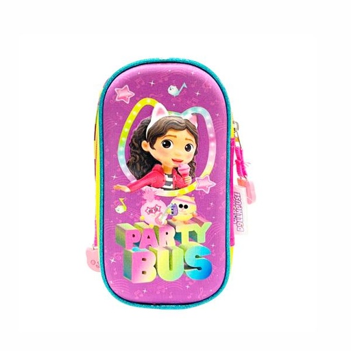 [NZ5636] Cartuchera Doble Zipper de la Casa de Muñecas de Gabby´s (GDH008-PC060A)