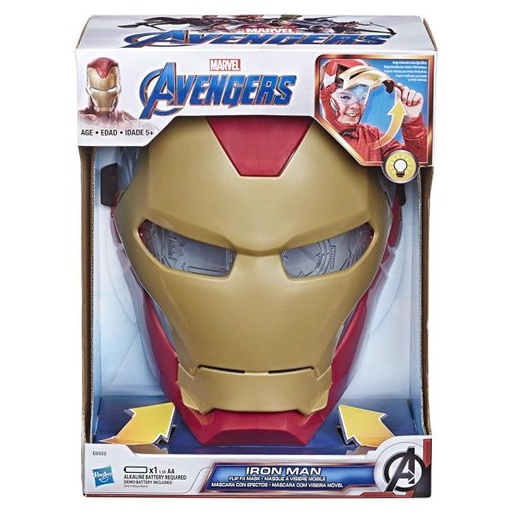 [HBE6502] Máscara con Efectos Iron Man Avengers 5a+
