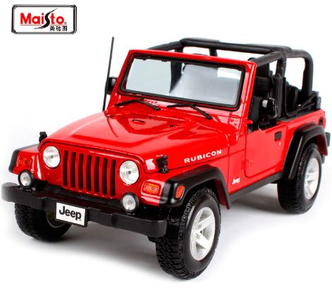 [MB31663] Carro Jeep®Wrangler Rubicon Rojo Esc:1:18 3a+ (073260)