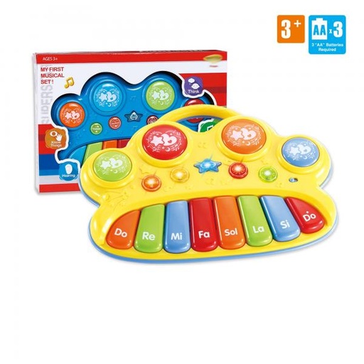 [WW1309A] Piano Electrónico para Niños 8 Teclas Surt/2 3a+(433235)