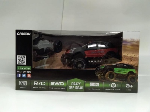 [WW17MUD23B] Carro R/C Crazon Crazy Off-Road 1:18 3a+ (437387)