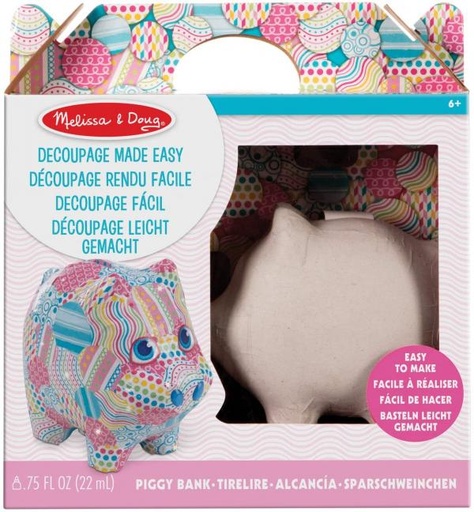 [MD40106] Alcancía Cerdito Decoupe Facíl 6a+