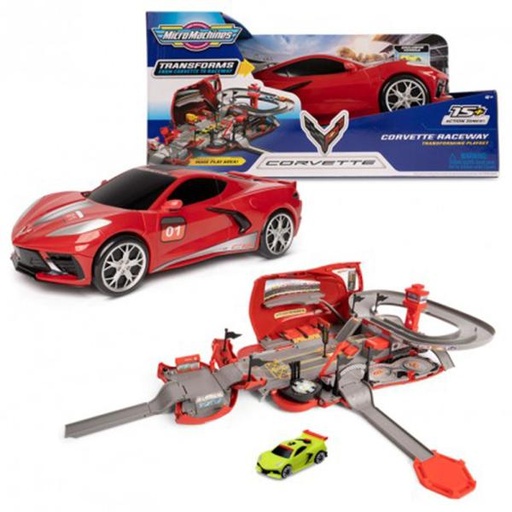 [JZMMW0173] Carro Pista Corvette MIcroMachines Transformable 4a+