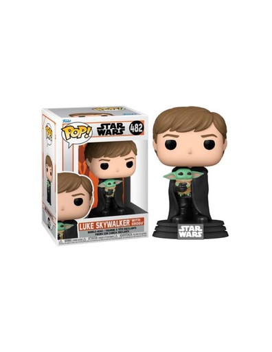 [FK58290] Figura Funko Pop! Star Wars (482) Luke Skywalker With Grogu 3a+