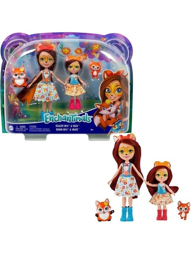 [MTHCF79] Muñeca Enchantimals Amigas Y Hermanas Surt/2 4a+
