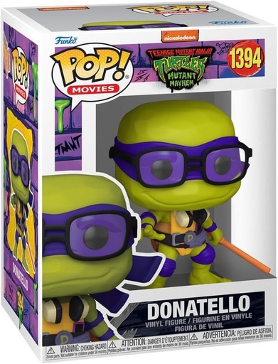 [FK72335] Figura Funko Pop!  Movies Tortugas Ninja (1394) Donatello 3a+