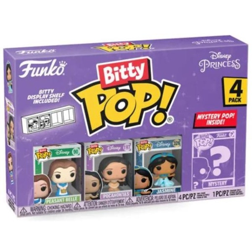[FK73028] Set/4 Figuritas Funko Bitty Pop! Disney Princesas 3a+