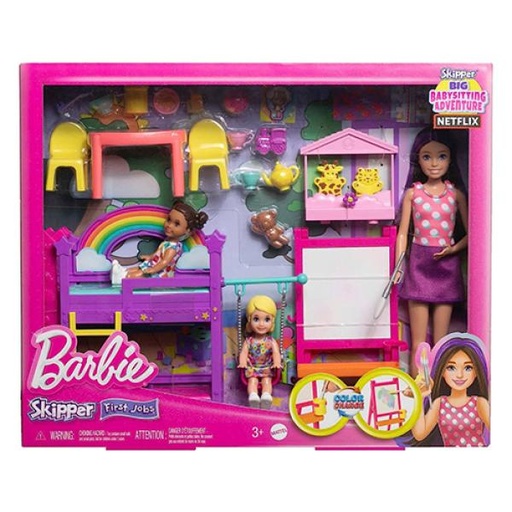 [MTHND18] Muñeca Barbie Skipper Aventura Baby Sister 3a+