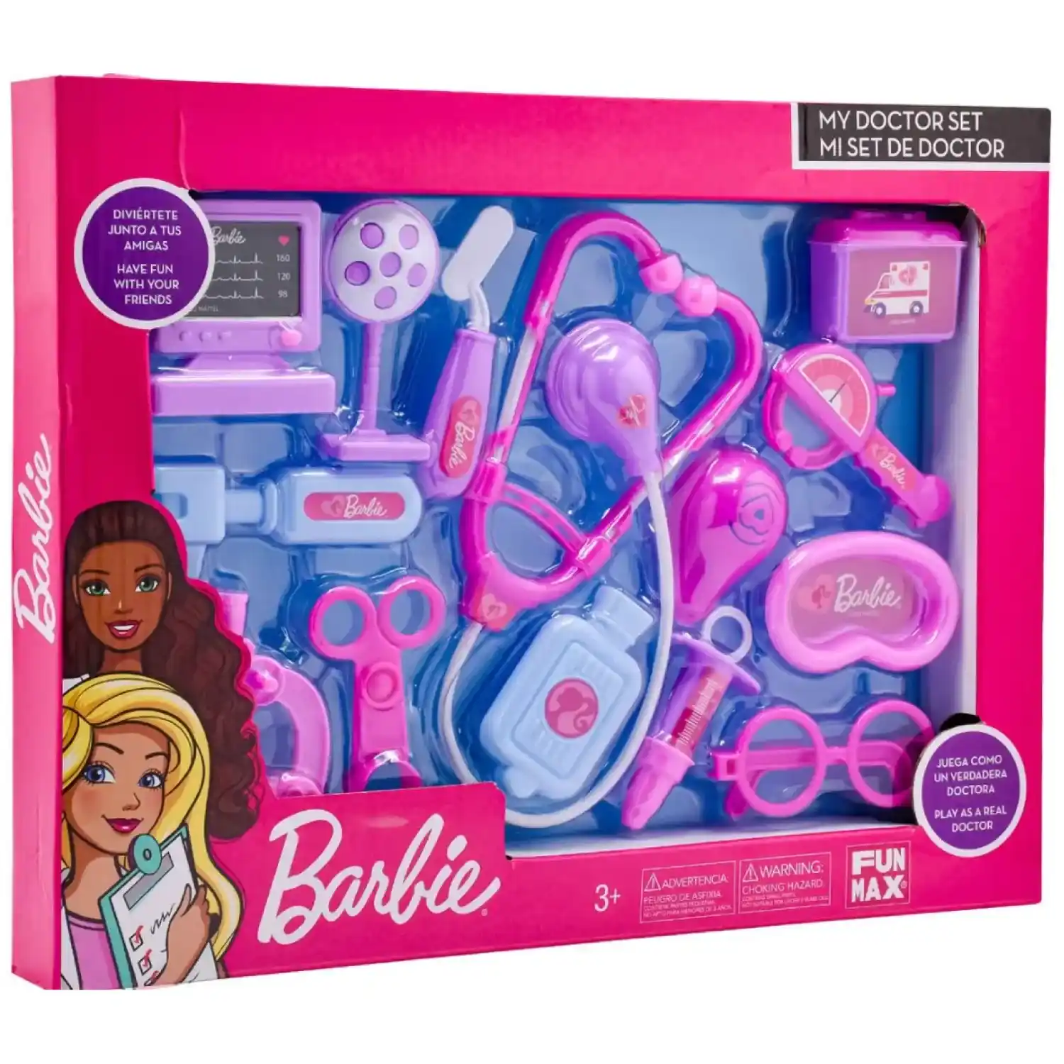 [FX7742B] Barbie Mi Set de Doctora 3a+