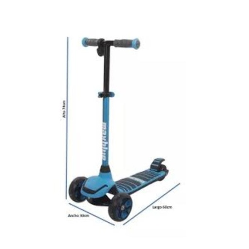 [ZEG3P] Scooter de 3 Ruedas Electrico con Luz Rosado 6a+ 50Kg Max