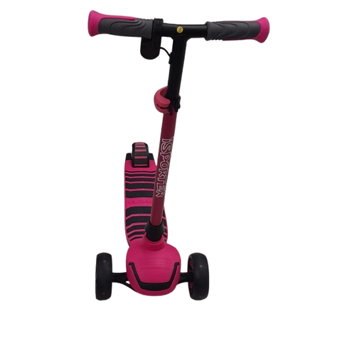 [ZEG3P] Scooter de 3 Ruedas Electrico con Luz Rosado 6a+ 50Kg Max