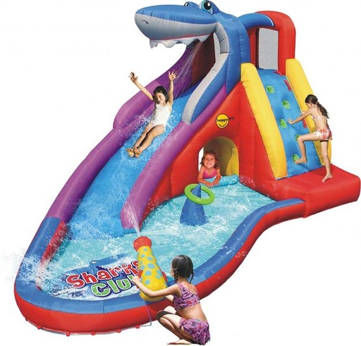 [SC9417] Trepador Inflable C/Tobogán Agua Tiburon 4.5x3.2x2.4m 3-10a 4P