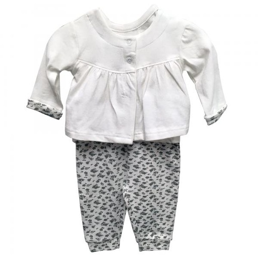 [BBL180433M] Ropa P/Niña Flores Niña C/Caja Set de 3pzs 3m