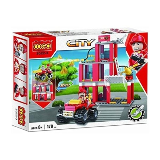 [CO30223] City Estación de Bomberos Cuadraciclo 2en1 178pzs 6a+