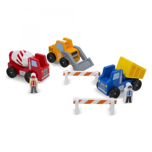 [MD10656] Juego de Vehículos de Construcción 8pzs 2a+
