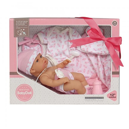 [WW8572] Bebé Tutu Love Rosado Caja de Regalo Baby Doll Collection 3a+ (440547)