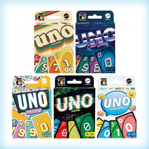 [MTHBC63] Mattel Games - Juego de Mesa Uno Icónicos 50 años Surt/5 7a+