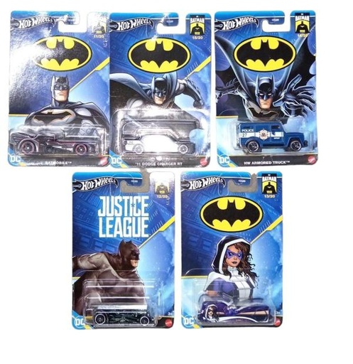 [MTHDG89] Hot Wheels - Vehículos de  Batman Surt/5 3a+