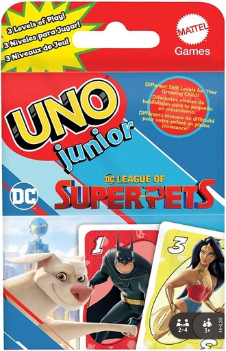 [MTHHL39] Mattel Games - Juego Uno Junior Dc Súper Pets 3a+