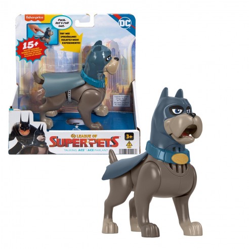 [MTHJF31] F-P DC League Of Súper Pets Figura Ace Con Sonido 3a+