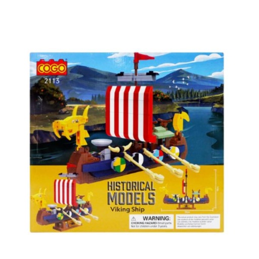 [CO2113] Barco Vikingo Armable 302pzs 6a+