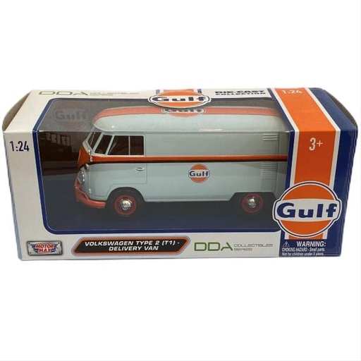[MX79649] Carro 1:24 Volkswagen Type 2 Delivery Van 3a+ Gulf