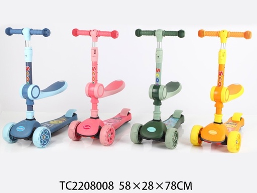 [WWHF6404A] Scooter de 3 Ruedas con Asiento Surt/2 3a+