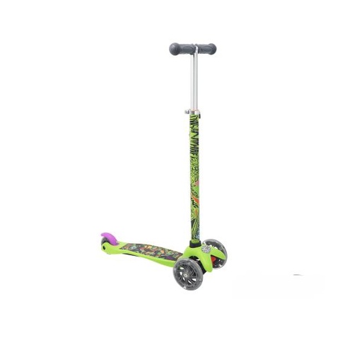 [PI11385NT] Scooter 3 Ruedas Nickelodeon C/Luz  Tortugas Ninja 3a+