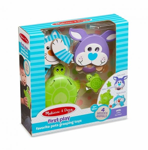 [MD3617] Mi Primer Juego de Mascotas Favoritas 4pzs 12m+