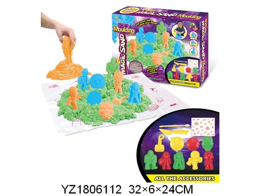 [WW882135] Arena Moldeablele Magic Sand Súper Héroes 750g 3a+