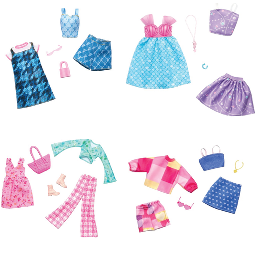 [MTGWF04] Vestidos de Muñecas Barbie Set/2 Displ/8 Surt4 3a+ (GWC32)