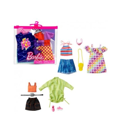 [MTGWF04] Vestidos de Muñecas Barbie Set/2 Displ/8 Surt4 3a+ (GWC32)