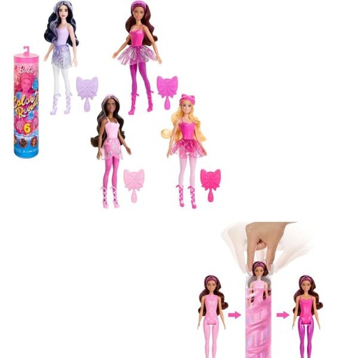 [MTHTH46] Barbie Color Reveal Displ/6 Surtido Sorpresa 3a+