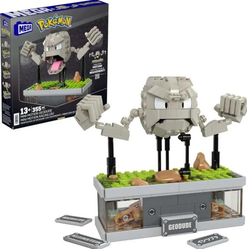 [MTHWR79] Mega Block Pokémon Armable con Movimiento Geodude 355Pzs 13a+