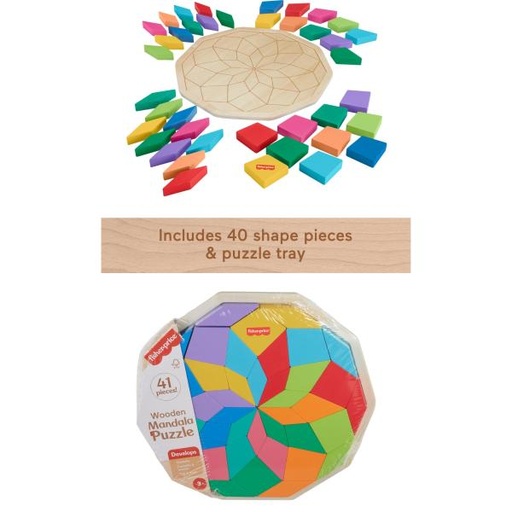 [MTHXT94] Fisher Price / Puzle Mandala de Madera 3a+