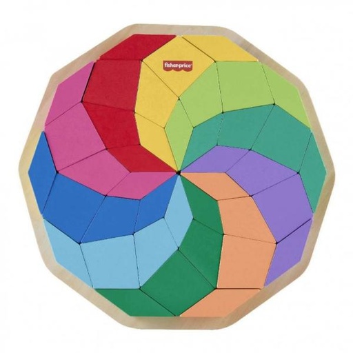 [MTHXT94] Fisher Price / Puzle Mandala de Madera 3a+