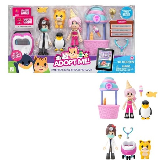 [JZAME0049] Figuras Adopt Me! Hospital y Heladería 6a+