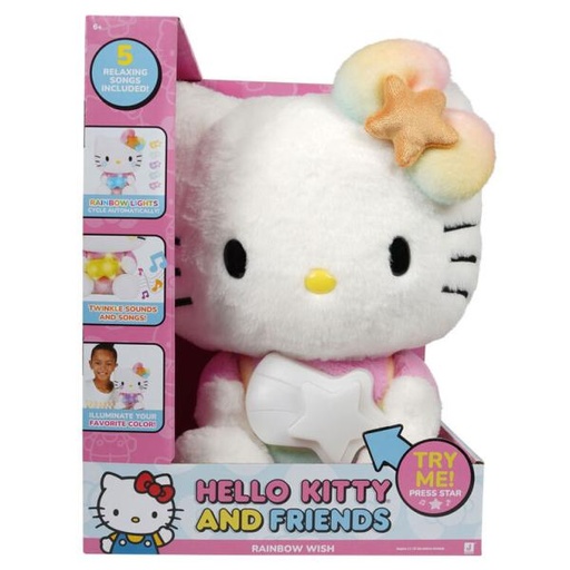 [JZHKT0182] Peluche Hello Kitty and Friends Deseo de Arcoiris 6a+