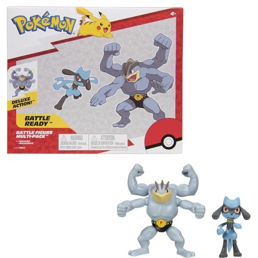 [JZPKW2547] Figuras Pokémon Deluxe Set/2 4a+ (Machamp-Riolu)