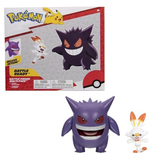 [JZPKW2548] Figuras Pokémon Deluxe Set/2 4a+ (Gengar-Scorbunny)