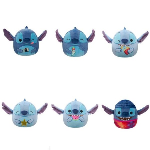 [JZSQDI00488] Peluches Squishmallows Disney Stitch 3a+( Surtido de 6 - Se venden por separado)