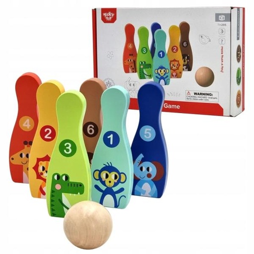 [TKTH295] Juego de Bolos de Madera 3a+