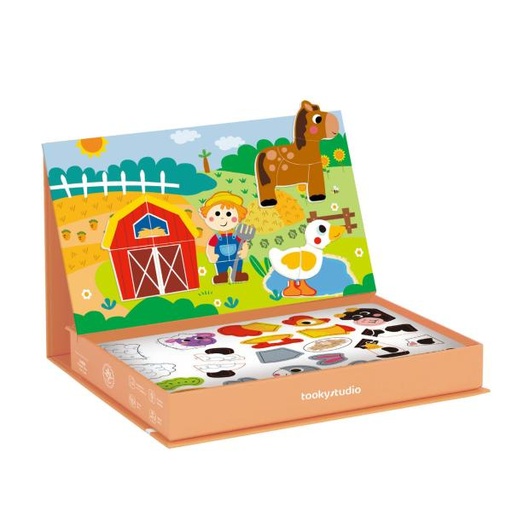 [TKTK409] Estuche Magnético de Animales de la Granja 3a+