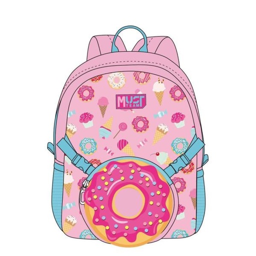 [DK586345] Salveque Pequeño con Bolsito de Mano en Forma de Dona 3a+