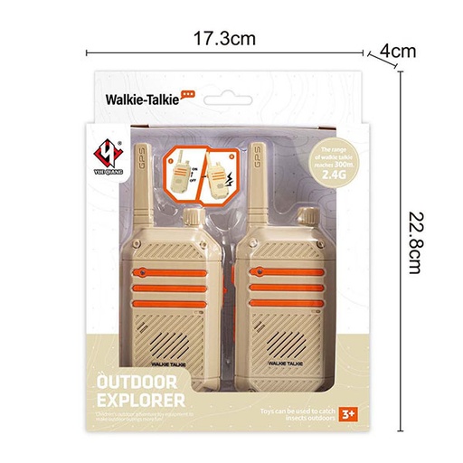 [WWYS002] Conjunto de  Walkie Talkie 2.4 G (300 METROS) 3a+ (450553)
