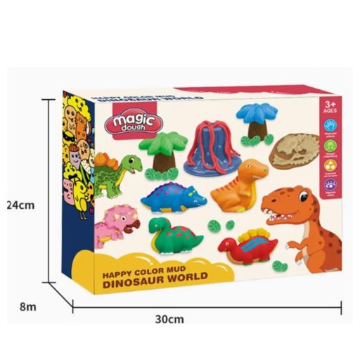 [WW8095] Set De Dinosaurios de Plasticina 3a+