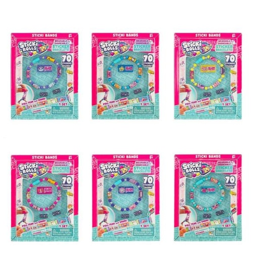[BTSR100] Pulseras con 70 Stickers Surt/6 5a+ ( sticki Rolls)